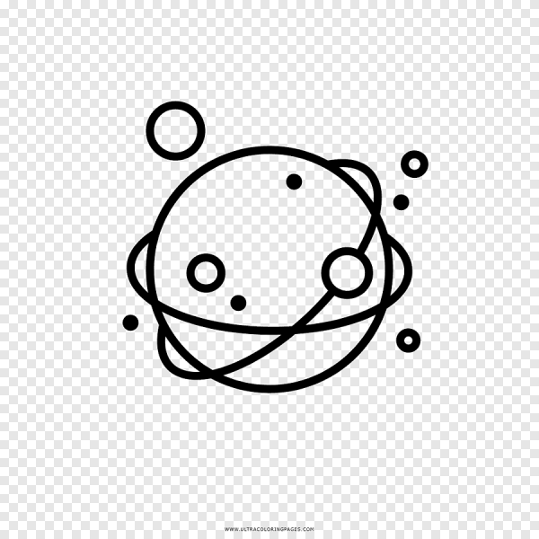 Планета контурный рисунок