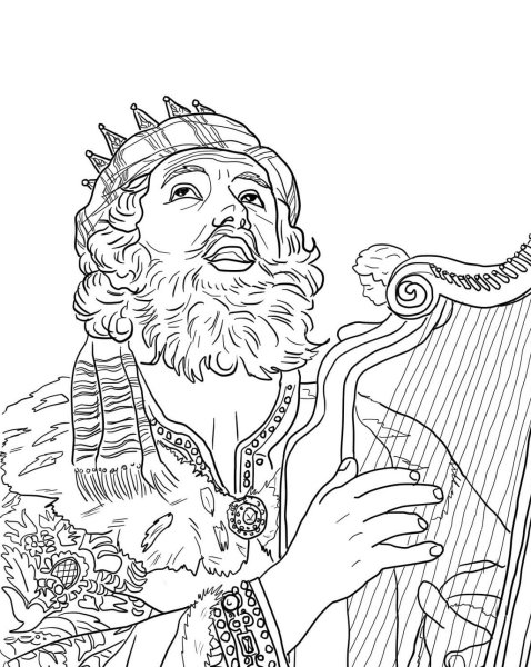 Раскраска к сказке Садко