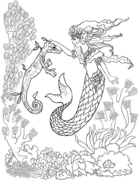 Гусляр Садко раскраска