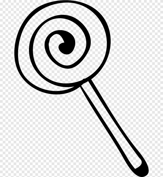 Леденец черно белый