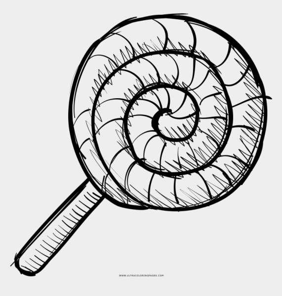 Леденец на палочке карандашом