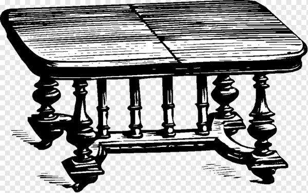 Раскраска стол и стул