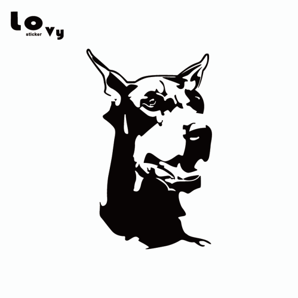 Наклейка Доберман