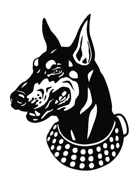 Картинка чёрная дог на авто