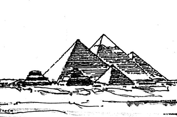 Пирамида Хеопса рисунок