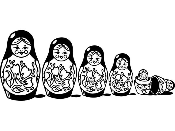 Матрешки для распечатки