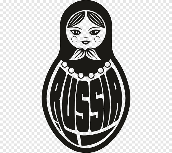 Матрешка стикер