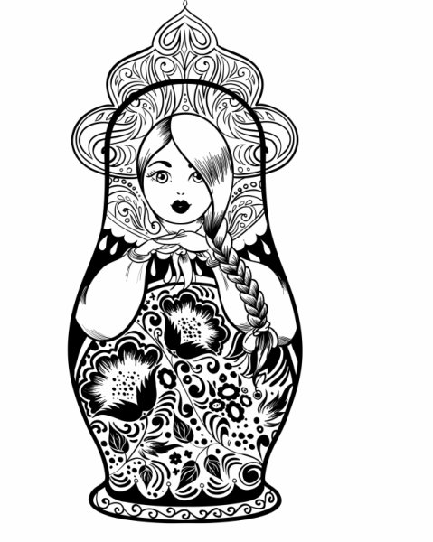 Стилизованная Матрешка