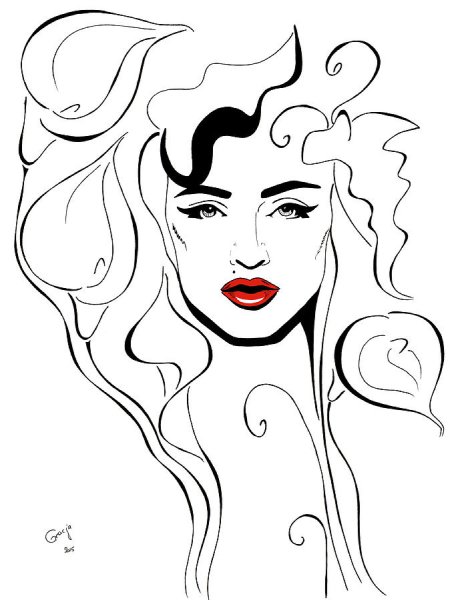 Мадонна певица рисунок