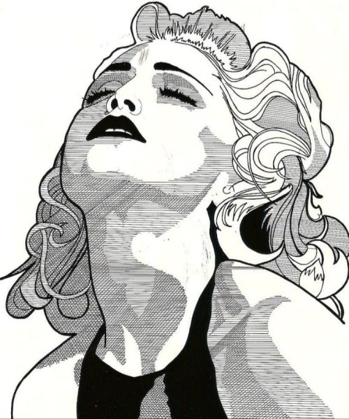 Мадонна певица рисунок