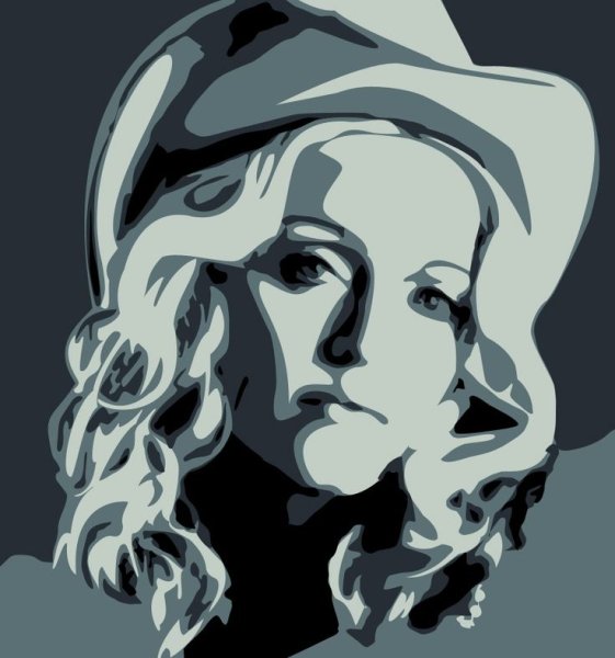 Мадонна певица вектор