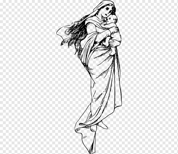 Мадонна в полный рост эскиз