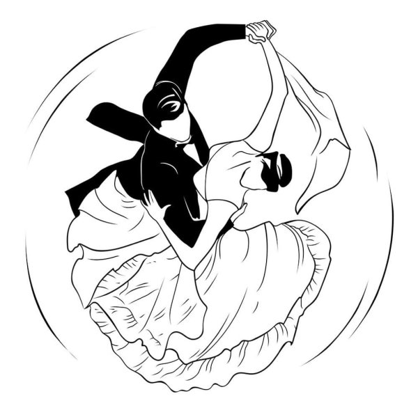 Бальные танцы рисунок Графика