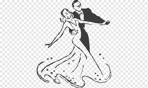 Трафарет танцующей пары