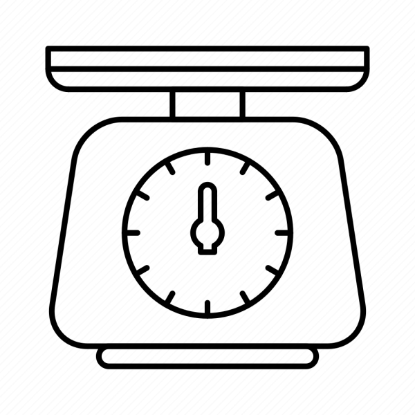 Значок весы для метрики