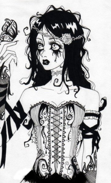 Готические рисунки карандашом