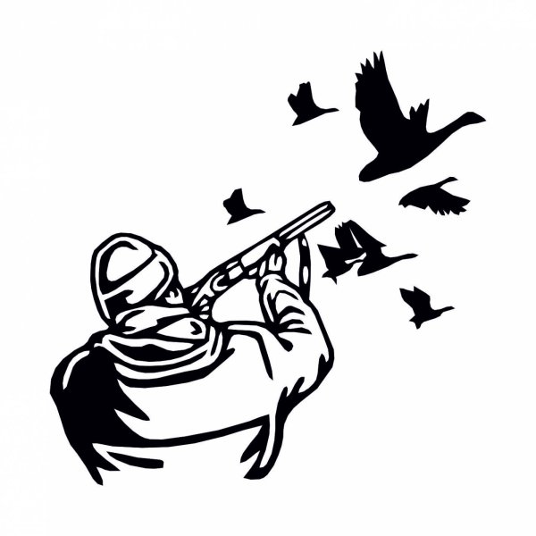 Охотничьи наклейки на авто