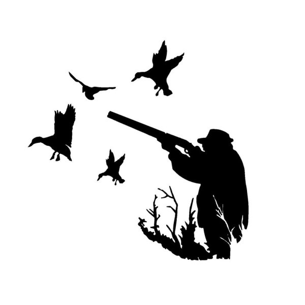 Охотник силуэт