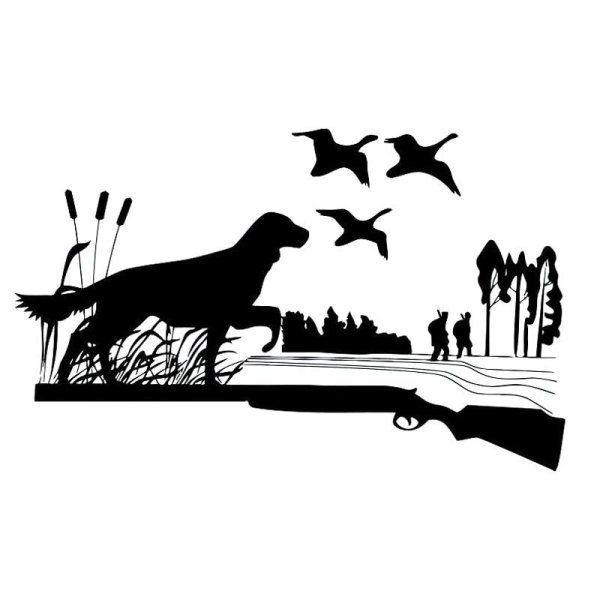 Охота силуэт