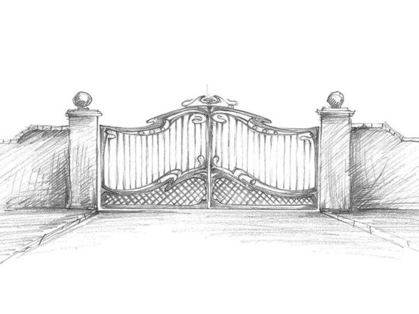 Зарисовка ворот