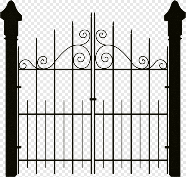 Калитка с забором без фона