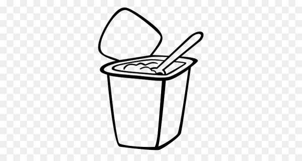 Раскраска йогурт