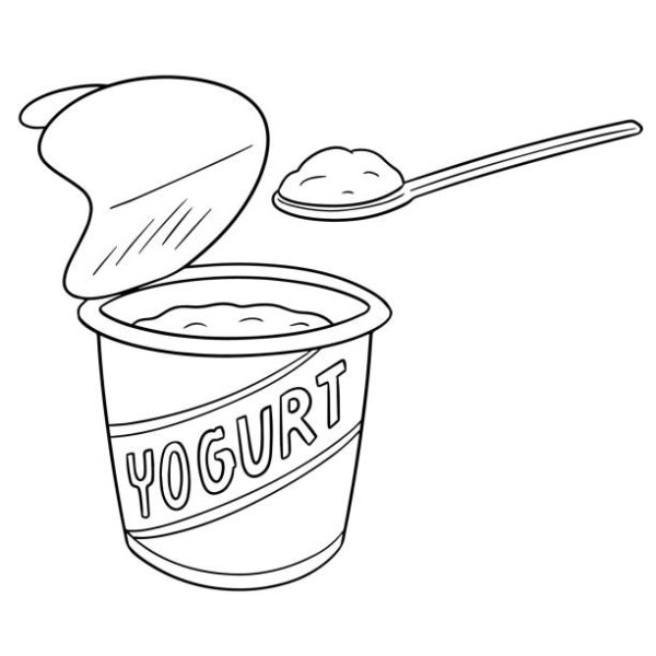 Yogurt черно белые
