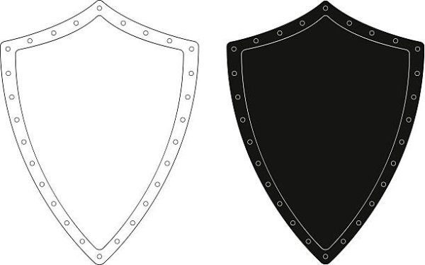 Щит с заклепками