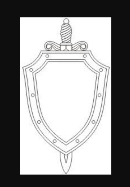 Щит и меч ФСБ вектор