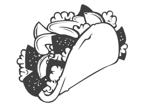 Шаурма трафарет