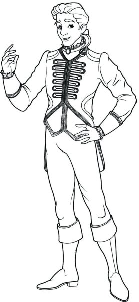 Принцы Дисней раскраска