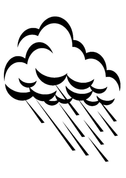 Раскраска дождик