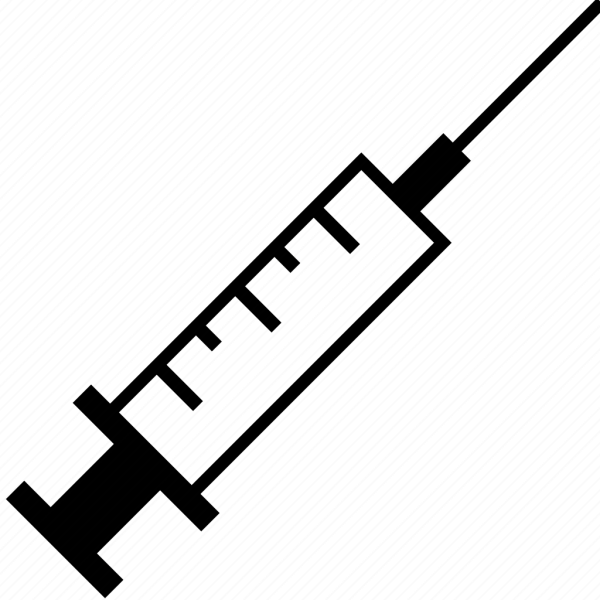 Шприц значок