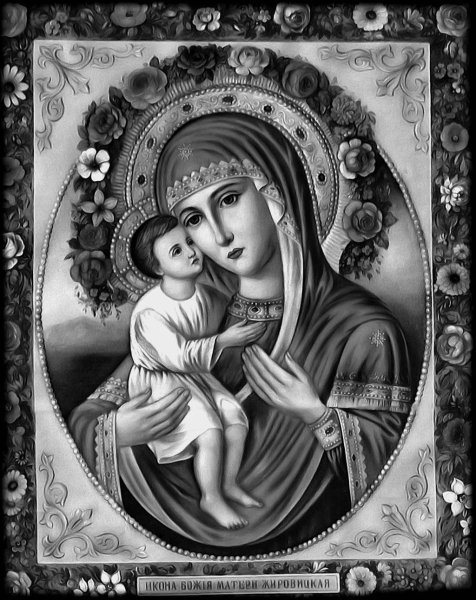 Казанская Божья Матерь икона ретушь