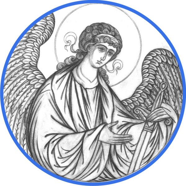 Архангел Михаил прорись иконы