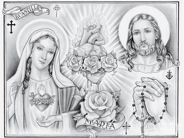 Иисус Христос тату Чикано