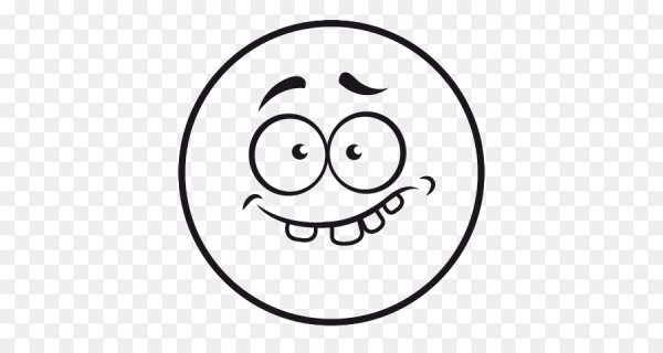 Смайлы черно белые маленькие