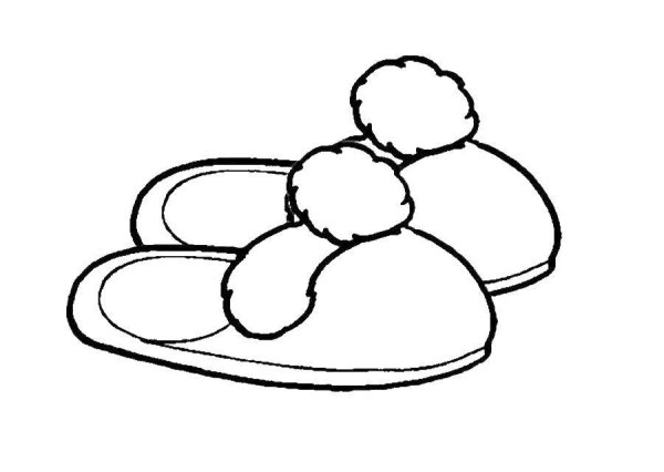 Раскраска тапки