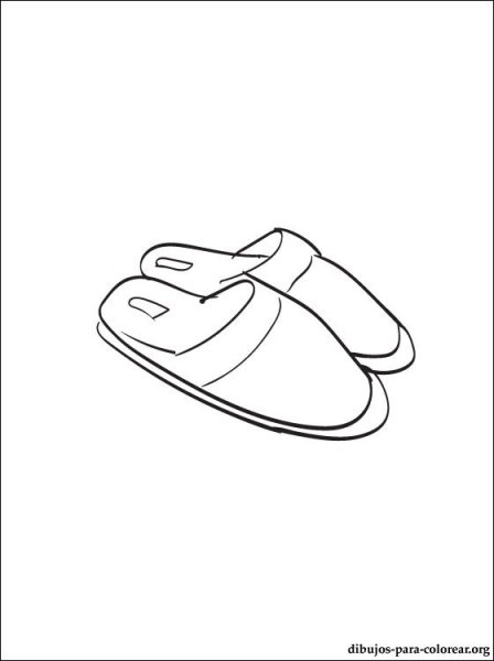 Раскраска тапки