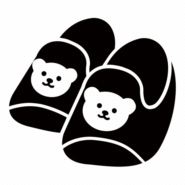 Раскраска тапки