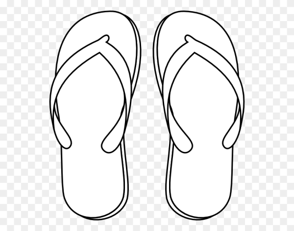 Тапки раскраска для детей