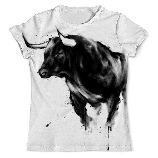 Акварельный бык