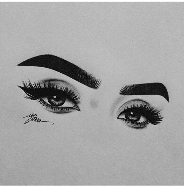 Брови рисунок