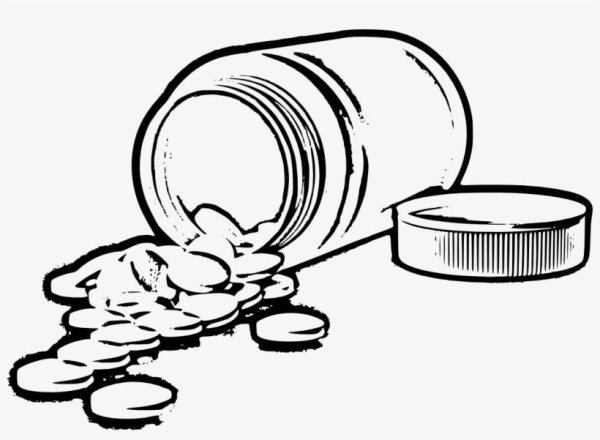 Таблетки черно белые