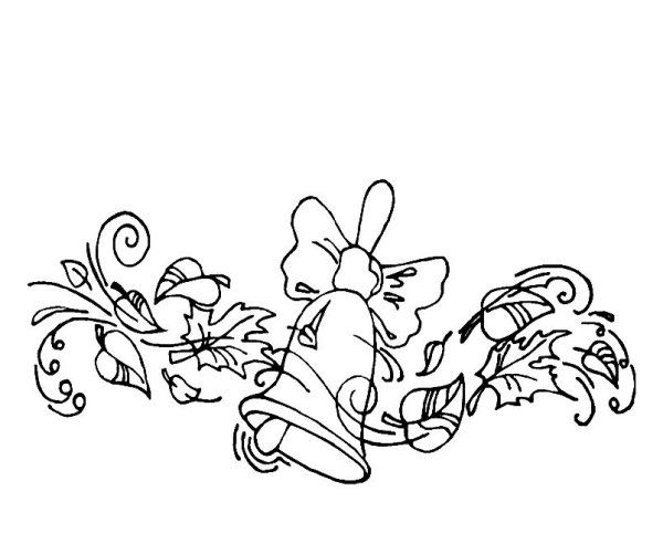 Колокольчик раскраска