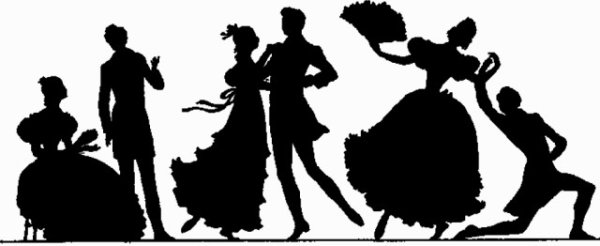 Силуэты бала 19 века