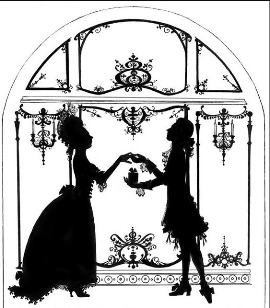 Театральный бал силуэты