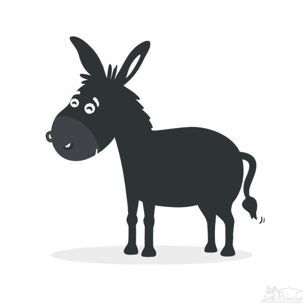 Осел картинка для детей раскраска