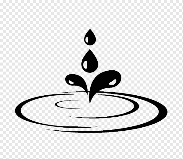 Пиктограмма капля в лужу