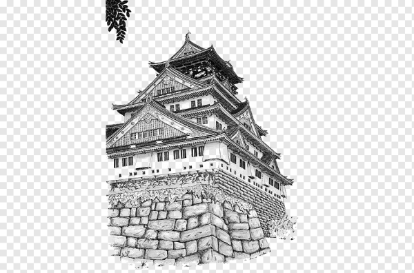 Архитектура Японии храм пагода рисунок